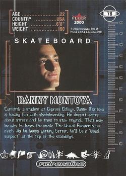 2000 Fleer Adrenaline - Gold #78 Danny Montoya Back